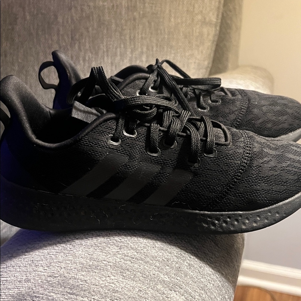 Adidas Triple Black Athletic Shoes